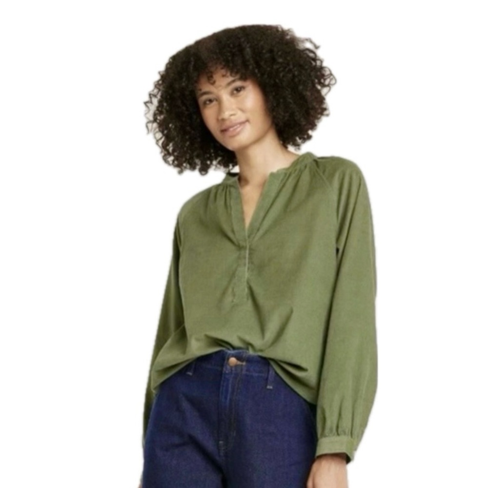 Universal Thread Women’s Corduroy Long Sleeve Shirt Soft Casual Comfy Fall Style